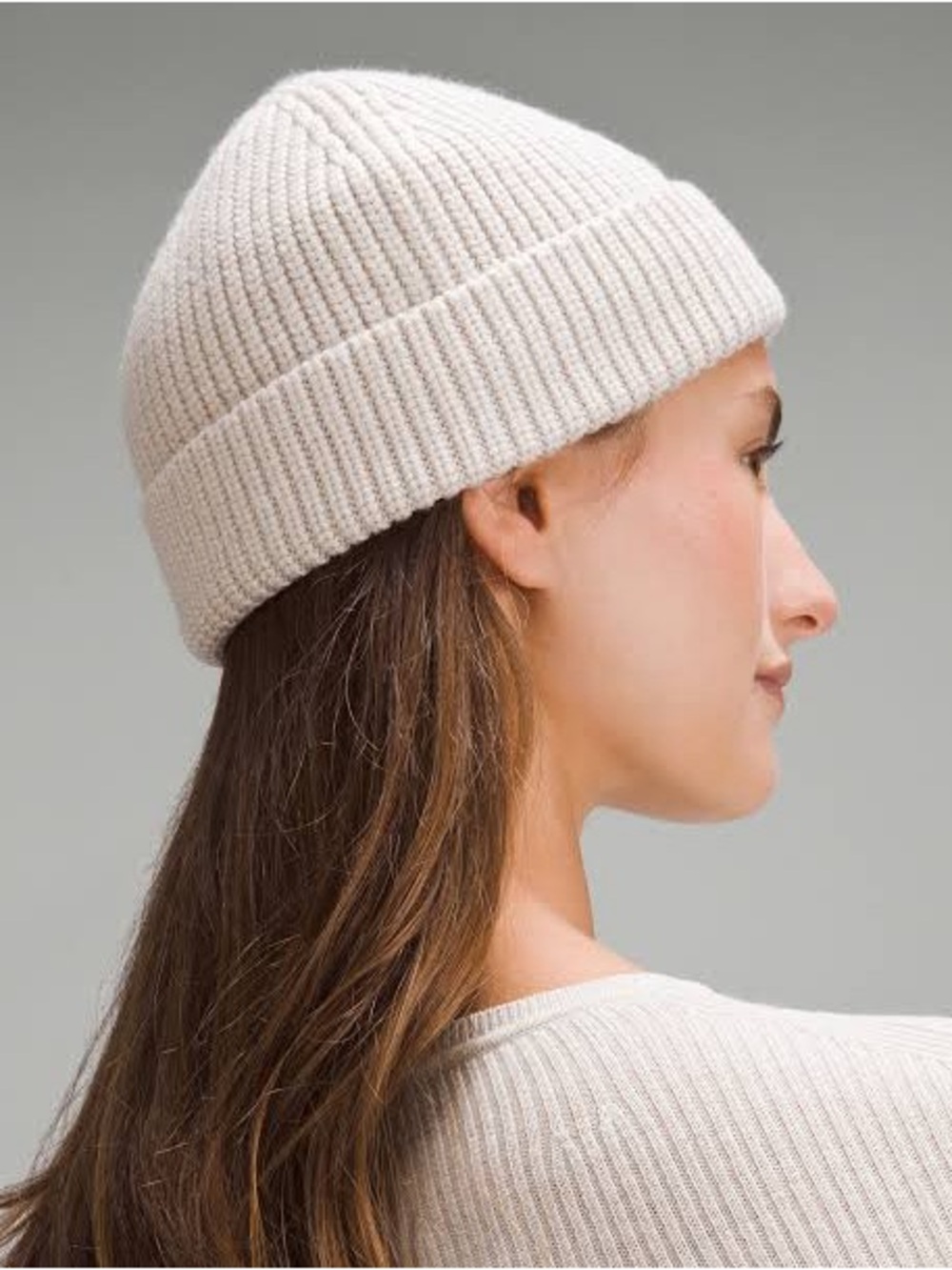 lululemon athletica Merino Wool Ribbed Knit Beanie - Cream